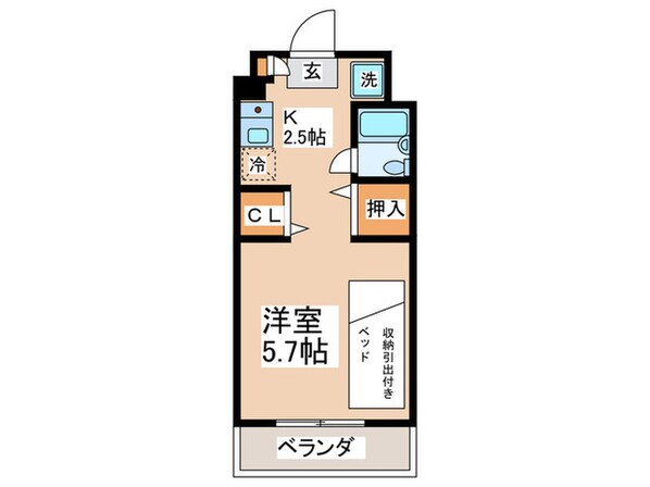 サングリーン南大沢の物件間取画像